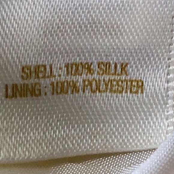 KATE SPADE Jana Silk Yellow Halter Rhinestone Metal Accent Top 8 - Picture 13 of 17